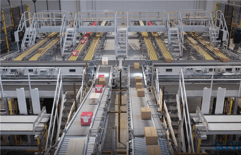 Centralized palletization system for the confectionery market